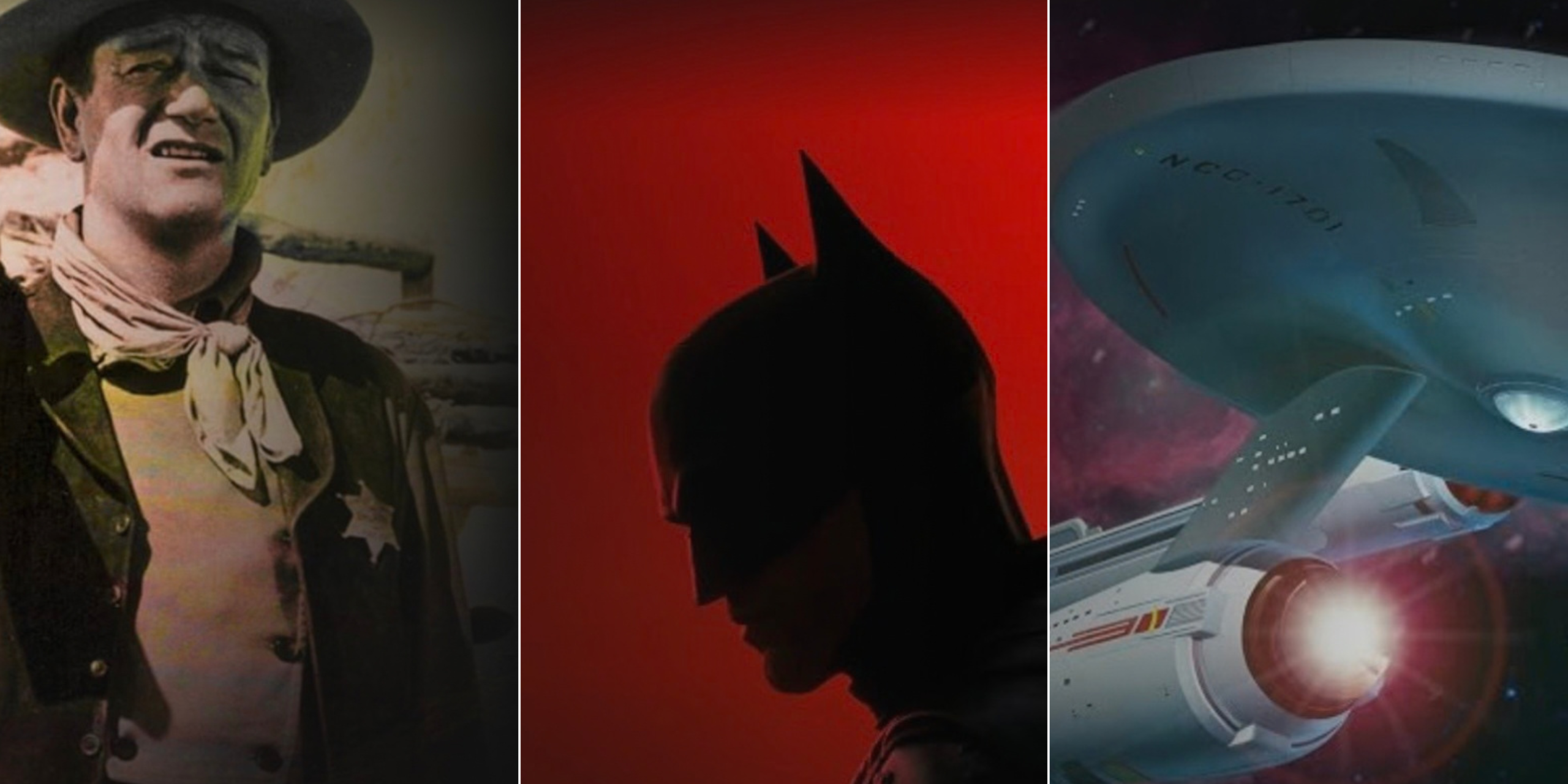 John Wayne, Batman, and the USS Enterprise featured in The Daily Rewind October 1–16 Movie Essentials collection